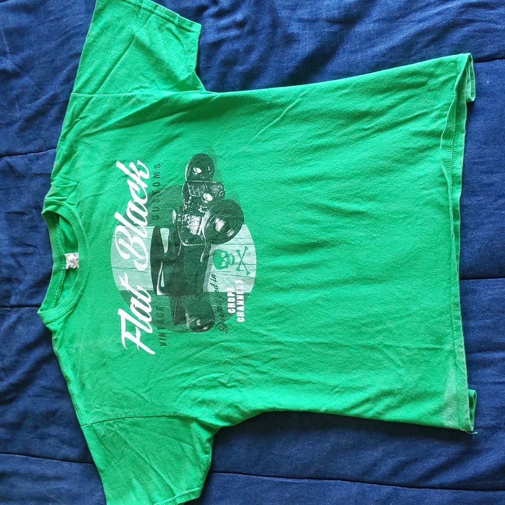 Flat Black Vintage customs tee men's XL